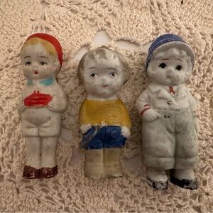 Vintage Ceramic Kids Figurine Set